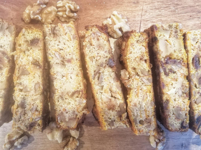 Healthy Gluten Free Carrot & Date Loaf