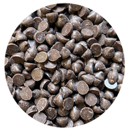 A full, open jar Dark-Chocolate-budlets-shop-zero-waste-nz