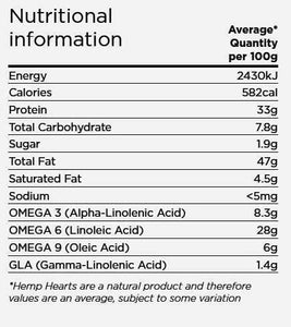 Hemp Hearts (Hulled Seeds) - Organic