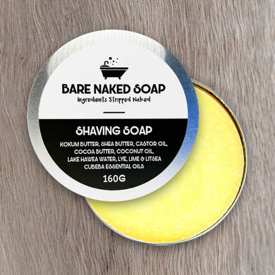 Bare Naked Soap Lime Shaving Soap